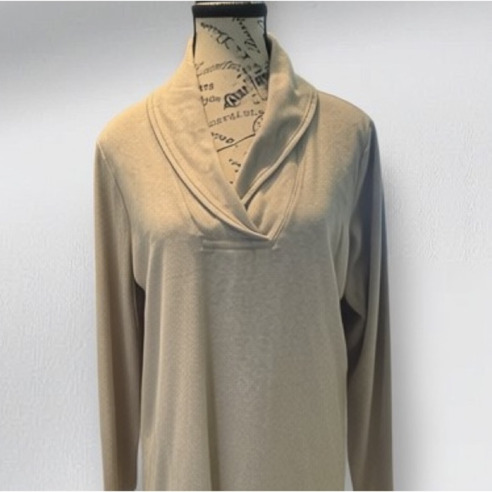 LL Bean Shawl Collar Top